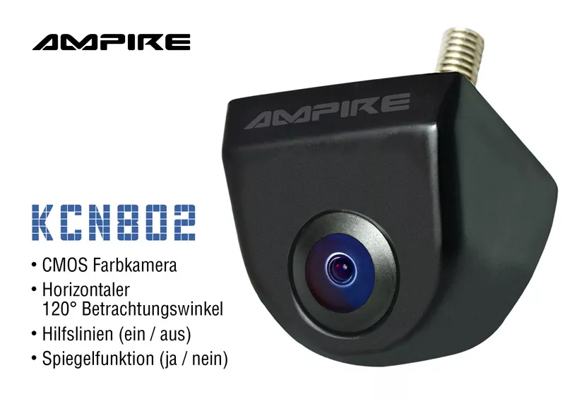KC802_7 AMPIRE KCN-802 Farb-Rückfahrkamera, Unterbau