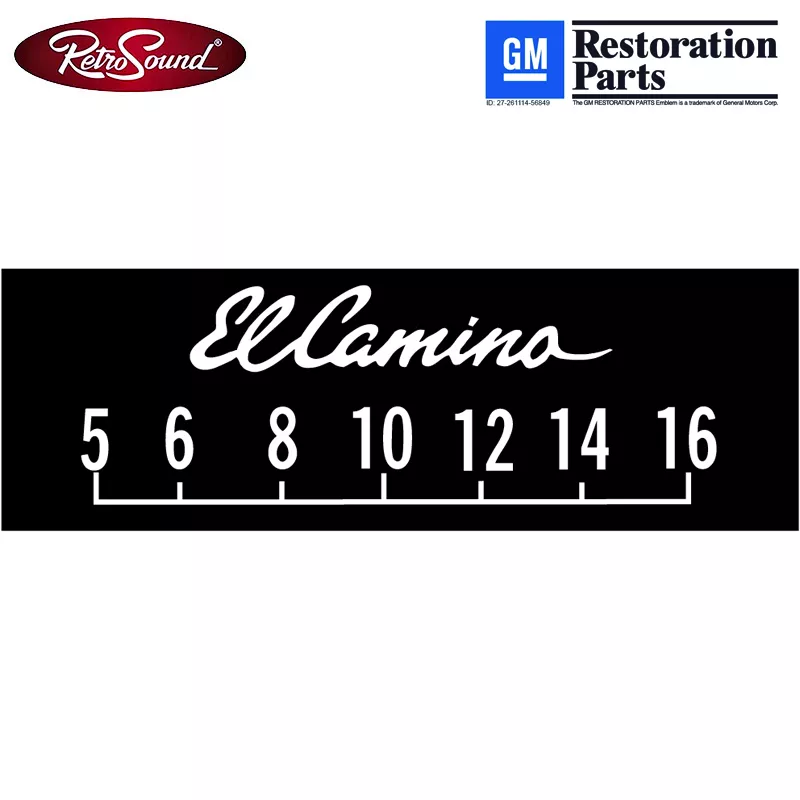 scp25 Retrosound SCP25 bedruckte Displayschutzfolie GM ''El Camino'', 3er Set
