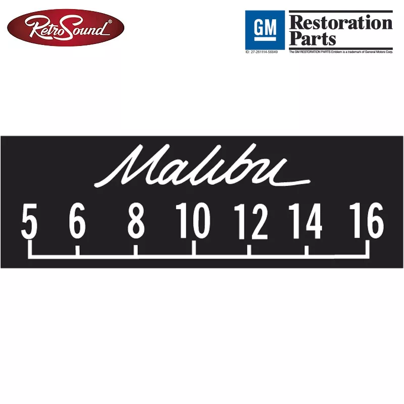 scp13 Retrosound SCP13 bedruckte Displayschutzfolie GM ''Malibu'', 3er Set