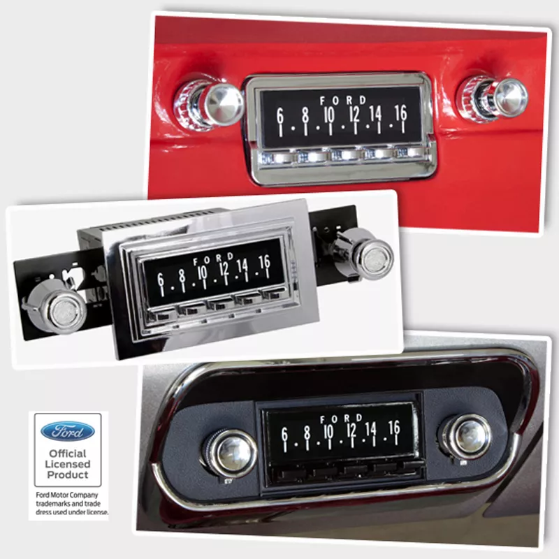 SCP07_b_4 RETROSOUND bedruckte Displayschutzfolie, "Ford" 3er Set