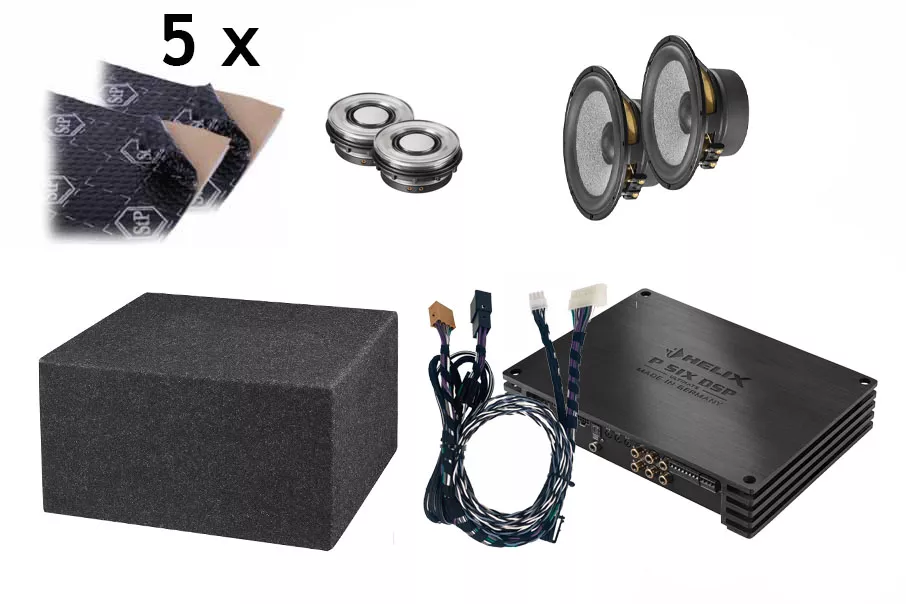 VW_Bully_T61_High_End_Set VW T6.1 High-End-Soundsystem | DSP-Verstärker | Subwoofer | Lautsprecher | Maxi-Dämmung