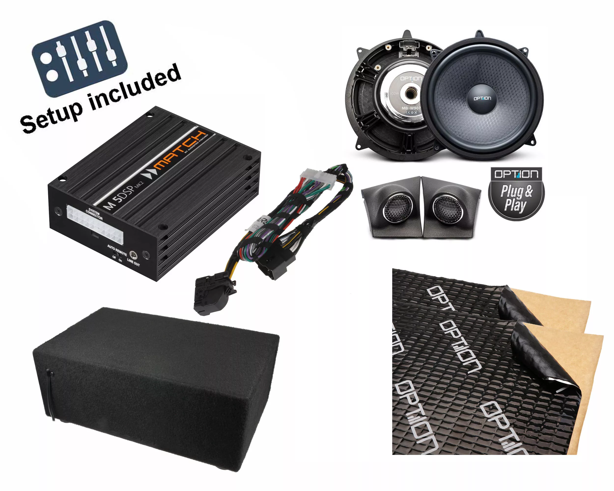 W907PP_Sub_Set Mercedes Benz Sprinter W907 Plug&Play Soundupgrade