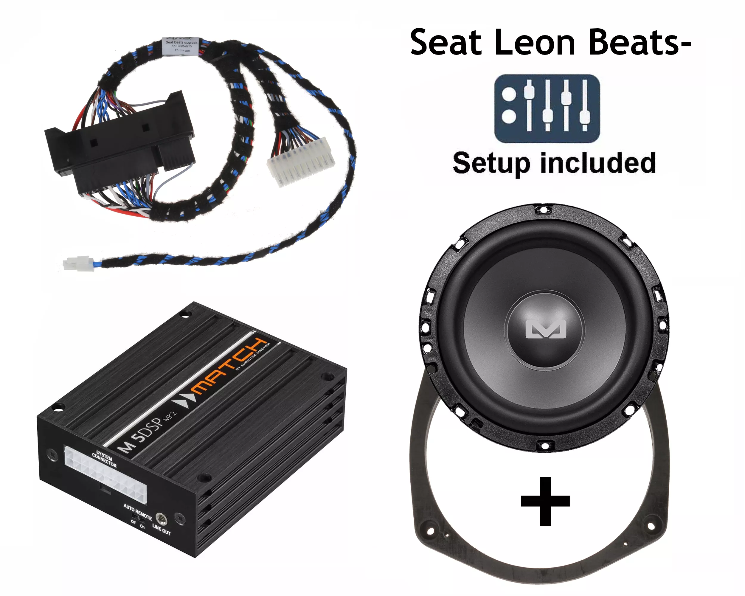 Leon_Beats_Set CUPRA/SEAT Leon ST III (5F) mit Beats | 5-Kanal DSP Soundupgrade | Subwoofer Bold 6