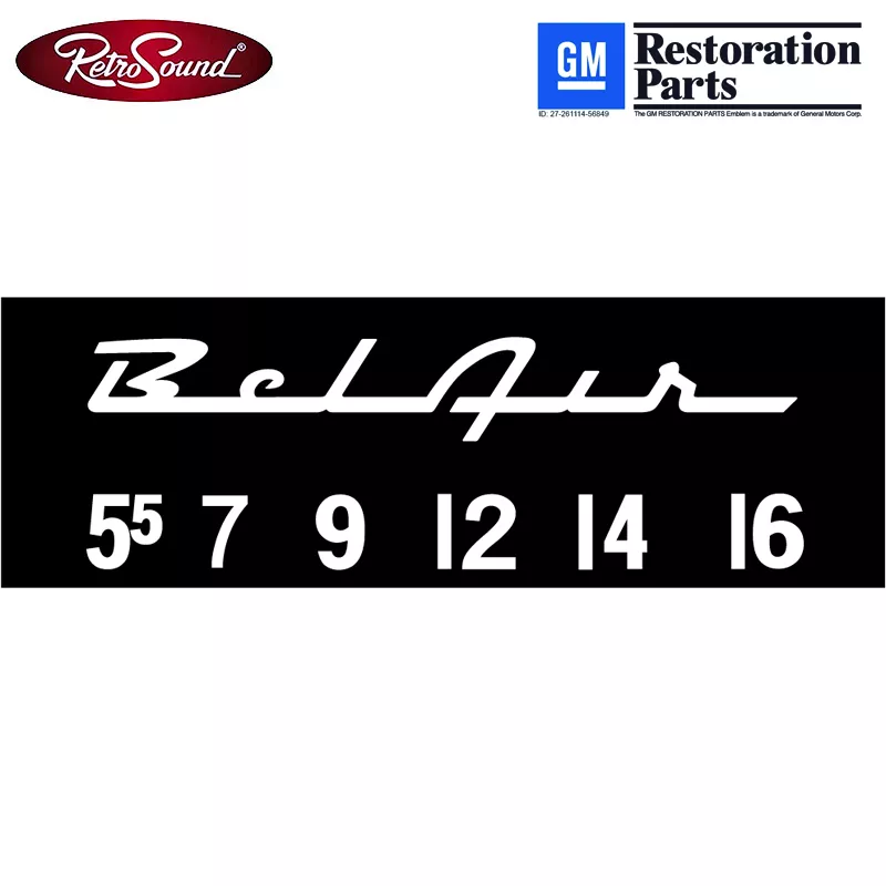 scp22 Retrosound SCP22 bedruckte Displayschutzfolie GM ''Bel Air'', 3er Set