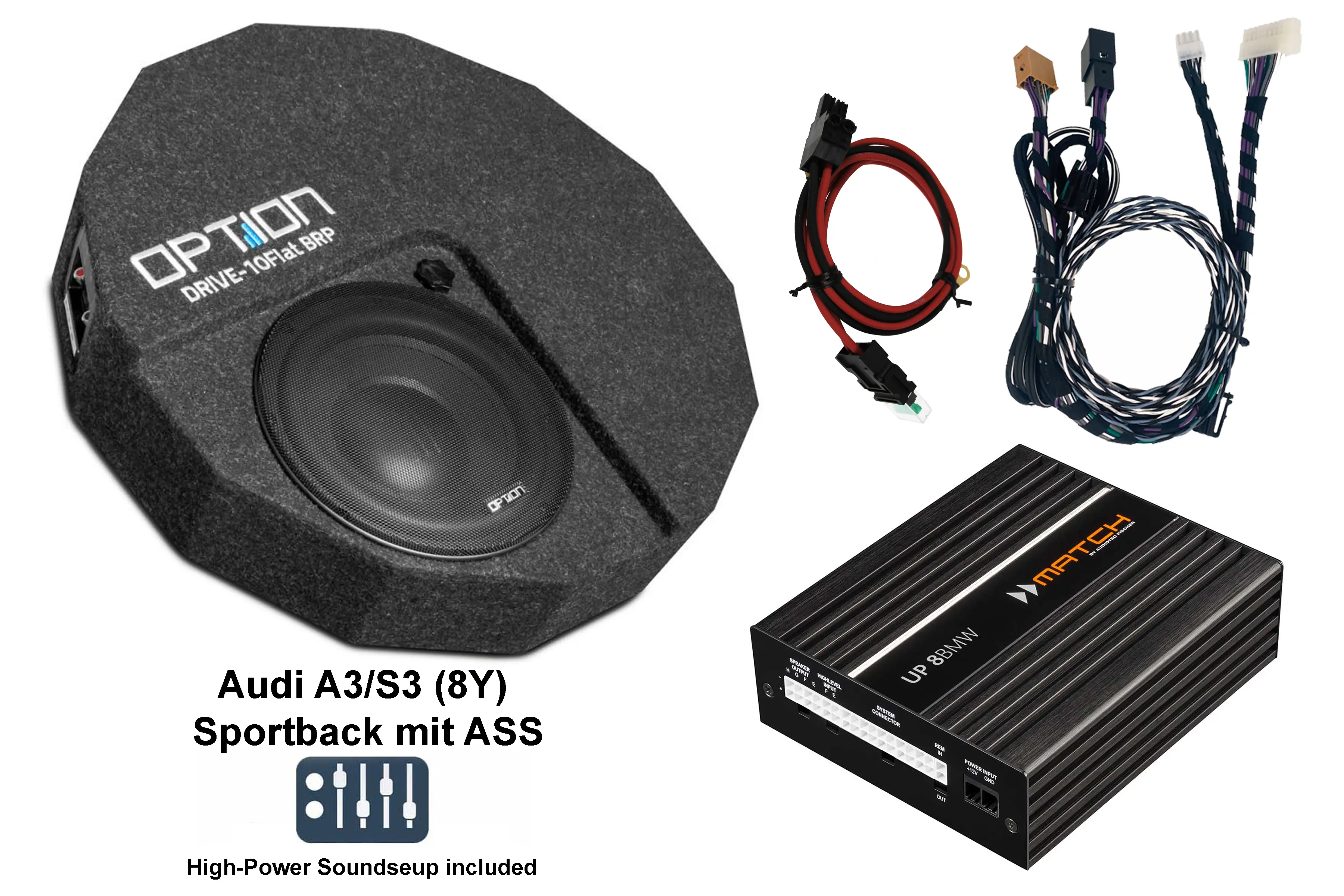 Soundsystemupgrade mit Subwoofer und DSP Verstärker
