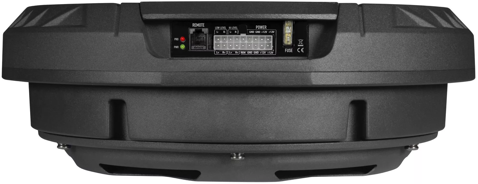 MW1000A_side Musway MW1000A - 28 cm (11”) Aktiv-Reserverad Subwoofer auch für Notrad | 300 Watt mit Fernbedienung