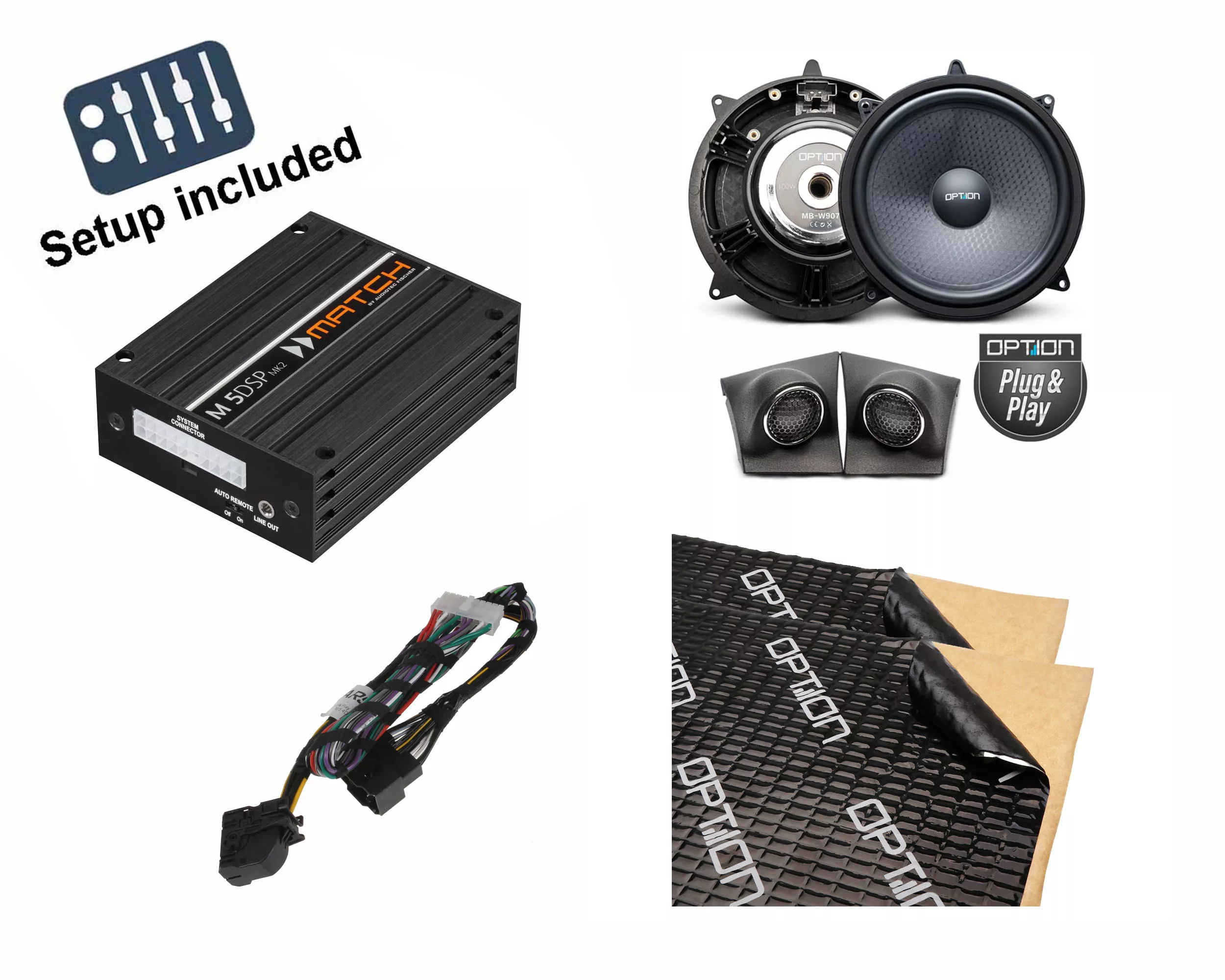 W907PP_OptW907_Set Mercedes Benz Sprinter W907 Plug&Play Soundupgrade