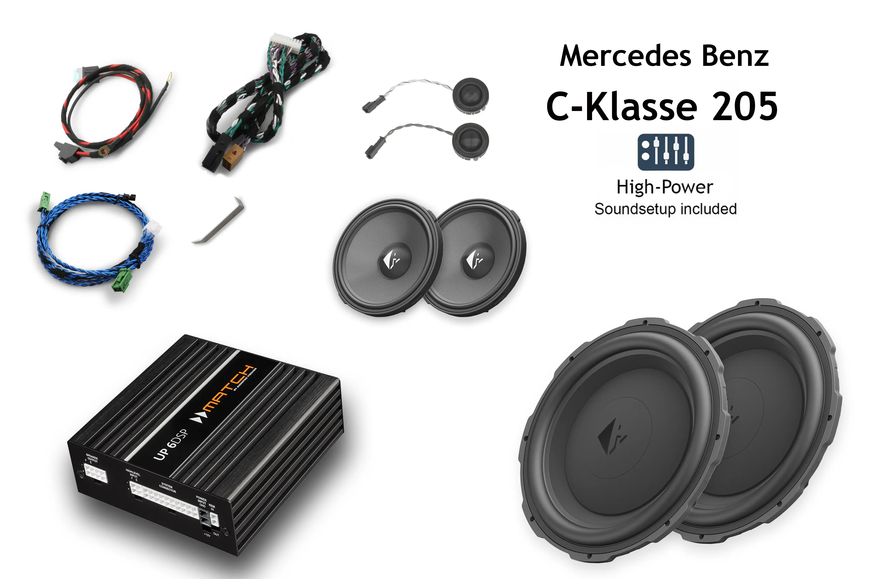 Upgradekit mit hoherLeistung und gutem Klang für Mercedes W205 online kaufen Sound Upgrade Set für Mercedes C Klasse W 205