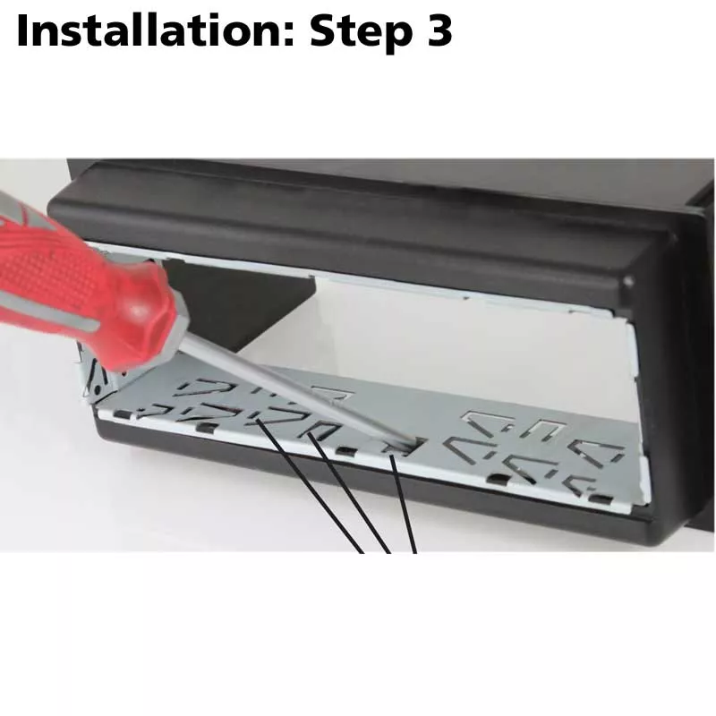 RSP-294_b_3 RETROSOUND Befestigungs-Set/DIN-Einbauadapter