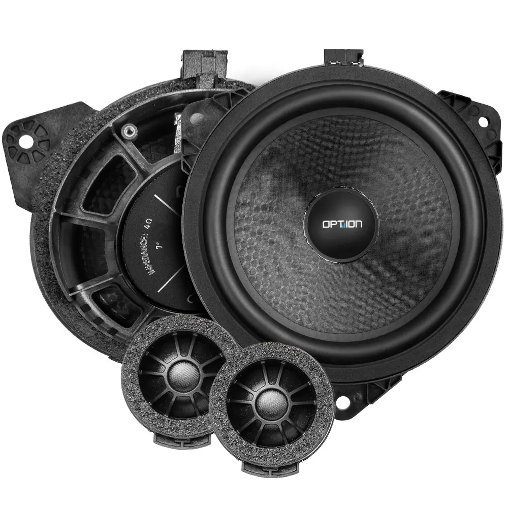 OPTION TY-170 Plug & Play Lautsprecherset für Toyota mit Tiefmitteltönern und Hochtönern