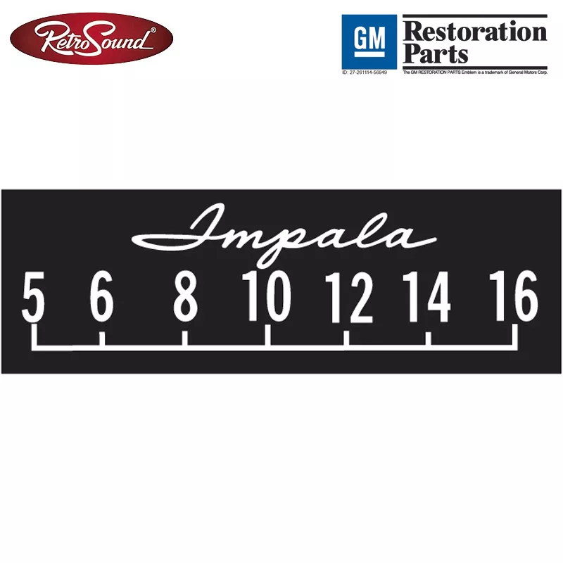 scp15 Retrosound SCP15 bedruckte Displayschutzfolie GM ''Impalla'', 3er Set