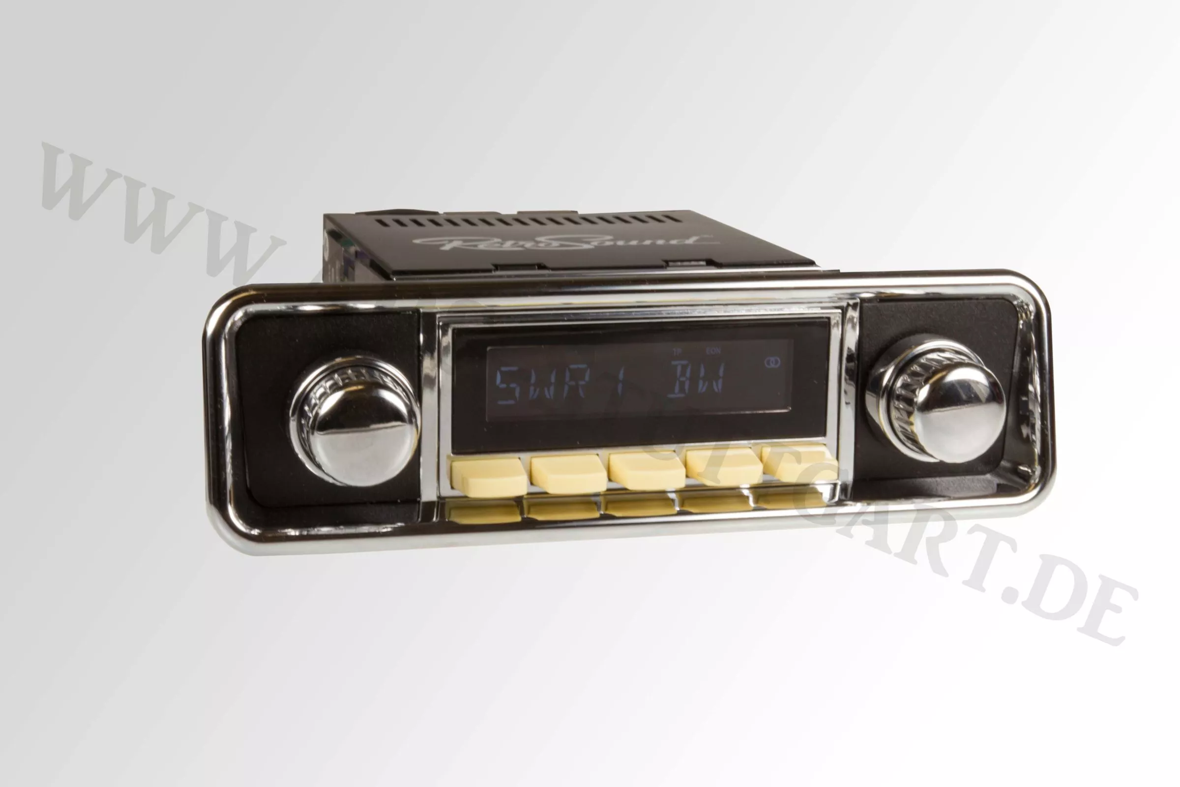 image00156e65d9d44892 Retrosound Autoradio San Diego mit DAB+, für VW Bully T2, Stationstasten elfenbein