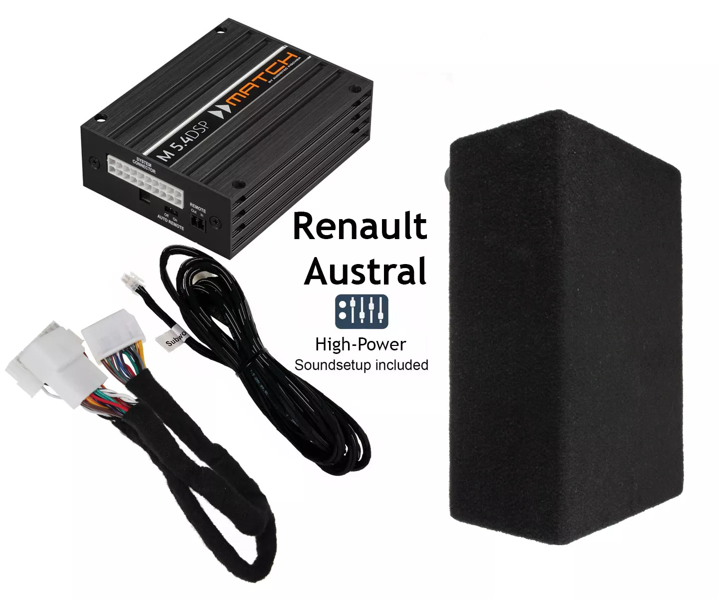 Austral_NT08D4 Renault Austral 2022--> | 5-Kanal DSP Soundupgrade | Subwoofer
