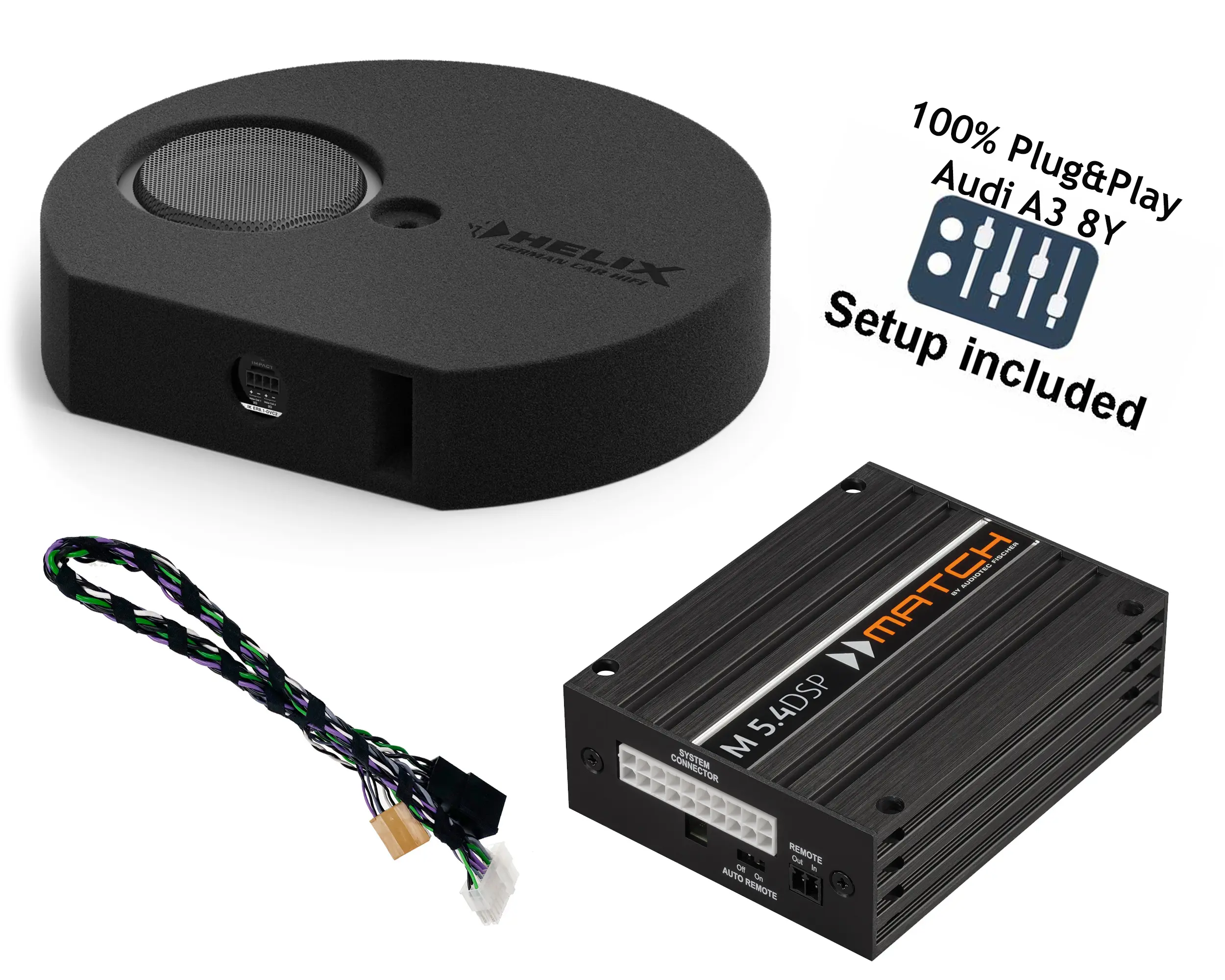 Autosubwoofer mit DSP Verstärker