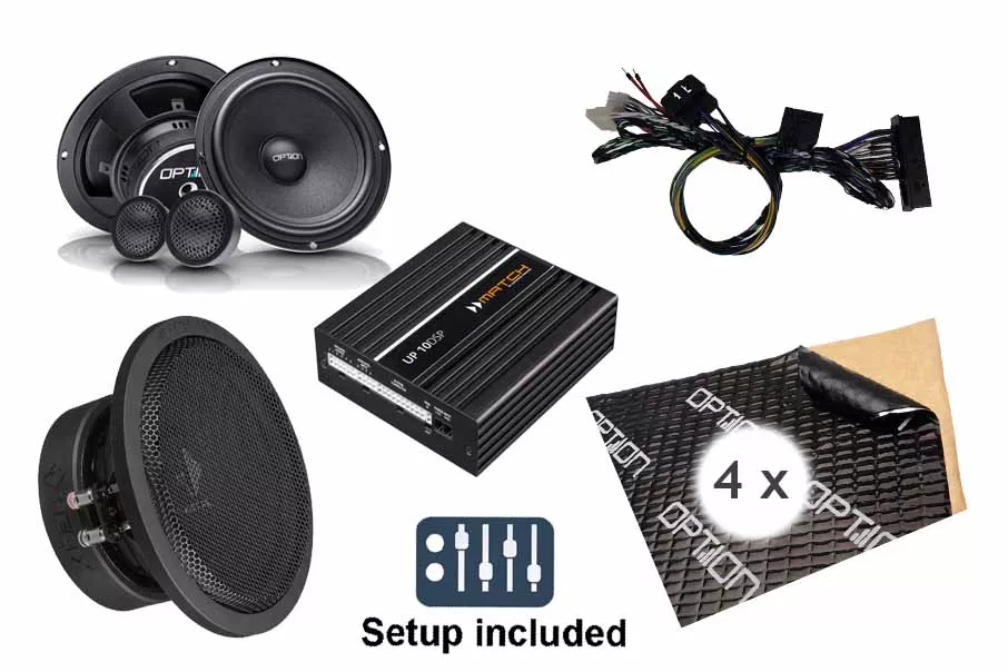 V-Klasse-Set Mercedes Benz Vito/V-Klasse (W447) mit Standard Sound und MBUX ab 11/2020 | 10-Kanal DSP Premium-Soundupgrade | Lautsprecher | Subwoofer | Dämmung