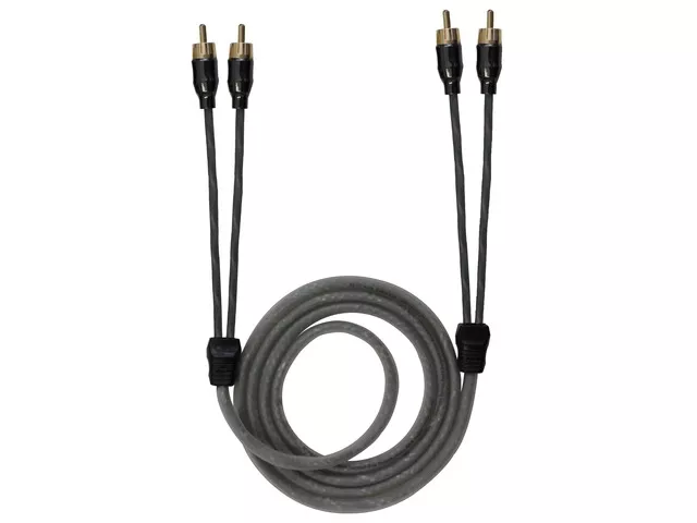 PB2_890251 Cinch Kabel - 2 Kanal - SILVERADO - Transparent - 1,5 m - Stecker - Stecker