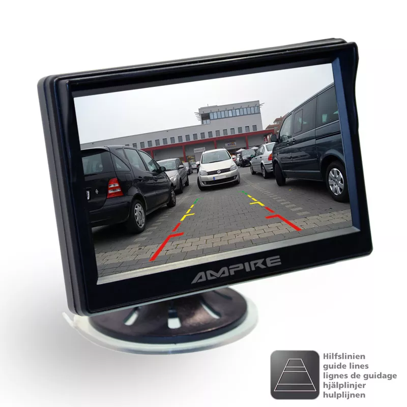 KC802_4 AMPIRE KCN-802 Farb-Rückfahrkamera, Unterbau