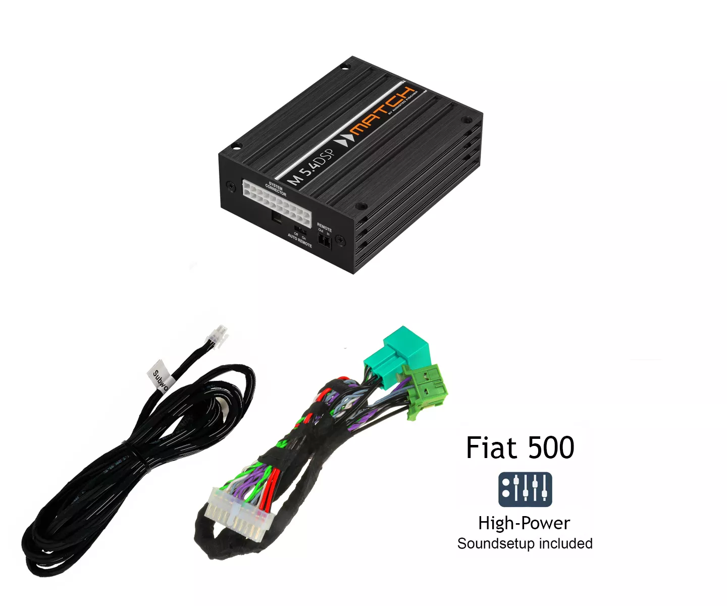 Fiat500_None Fiat 500E (BEV) mit Standard Soundsystem | 5-Kanal DSP Soundupgrade