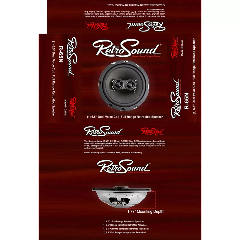 RETROSOUND-DVC-Lautsprecher-R-65N-fuer-VW-Kaefer-1958-77-Armaturenbrett-VWMSB6_b_5 RETROSOUND VWMSB6 DVC-Lautsprecher (R-65N) für VW Käfer (1958-77) Armaturenbrett