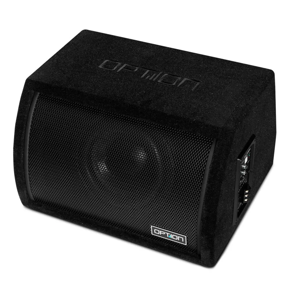 OPTION PULSE-8BRA aktiver 20 cm Bassreflex-Gehäusesubwoofer für kraftvollen Bass im Auto
