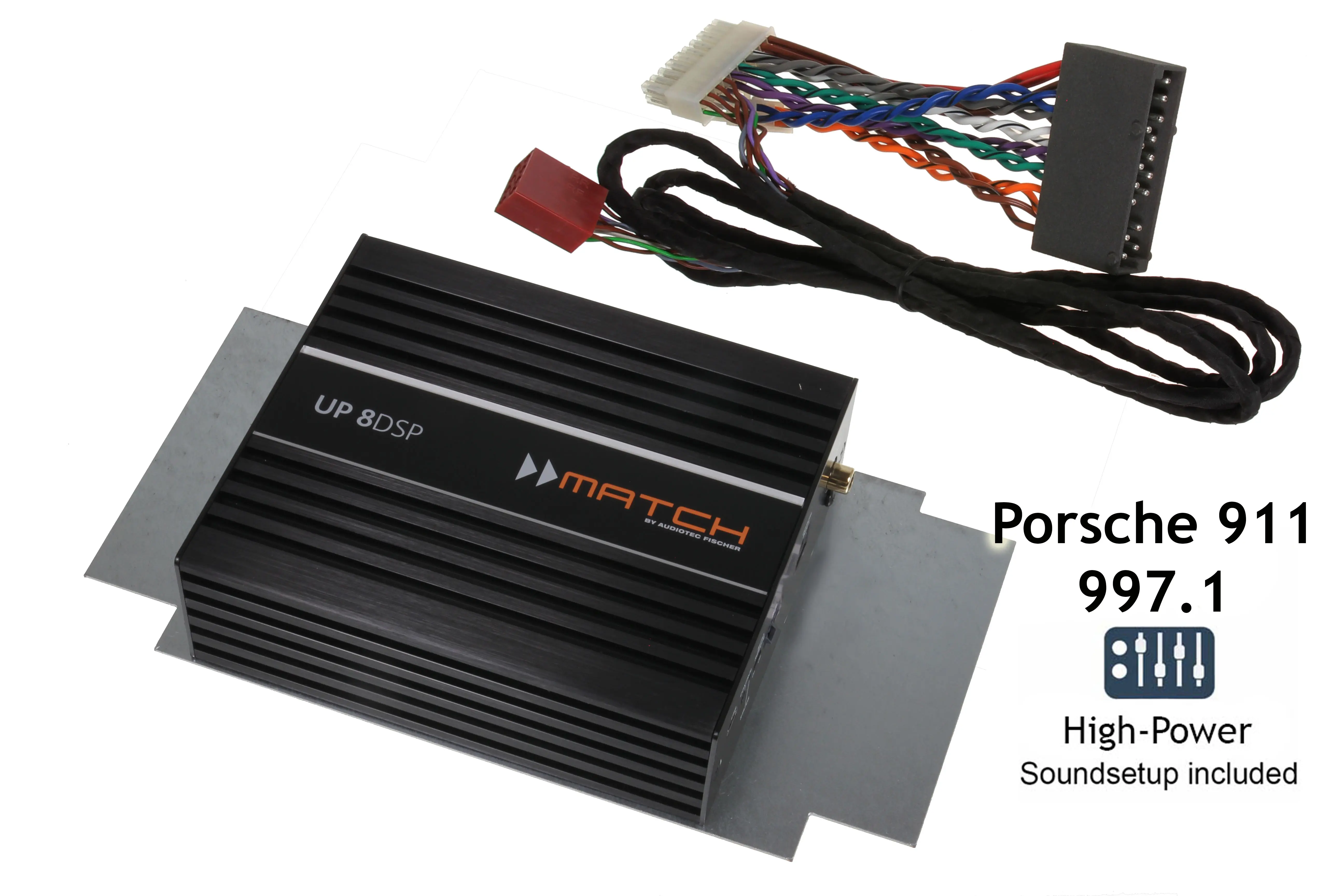 ASK-AUstausch Verstärker für Porsche 911 DSP Verstärker mit Montageplatte und Kabel