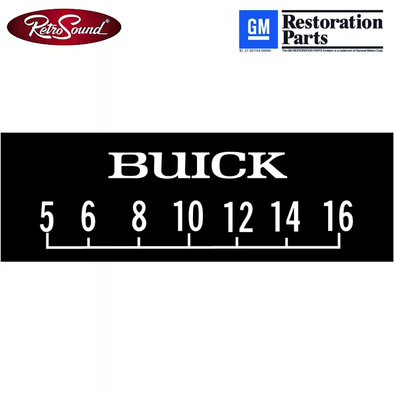 RETROSOUND-bedruckte-Displayfolie-Buick-3er-Set-SCP26_b_0 Retrosound SCP26 bedruckte Displayschutzfolie "Buick", 3er Set