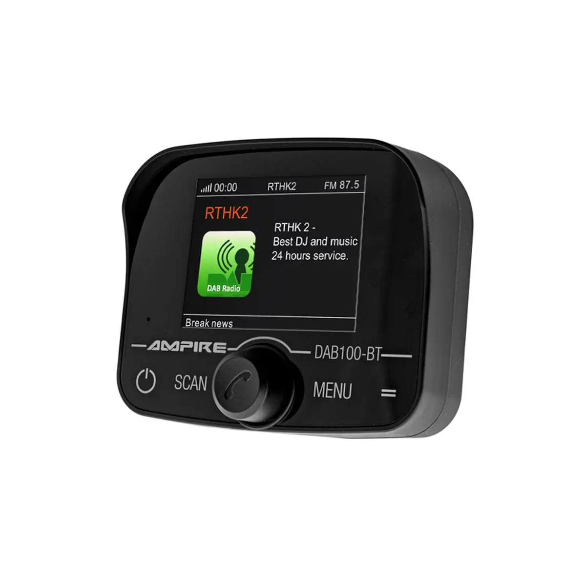 AMPIRE DAB+ Receiver mit BT-Freisprecheinrichtung inklusive DAB+ Antenne AMPIRE DAB+ Receiver mit BT-Freisprecheinrichtung inklusive DAB+ Antenne