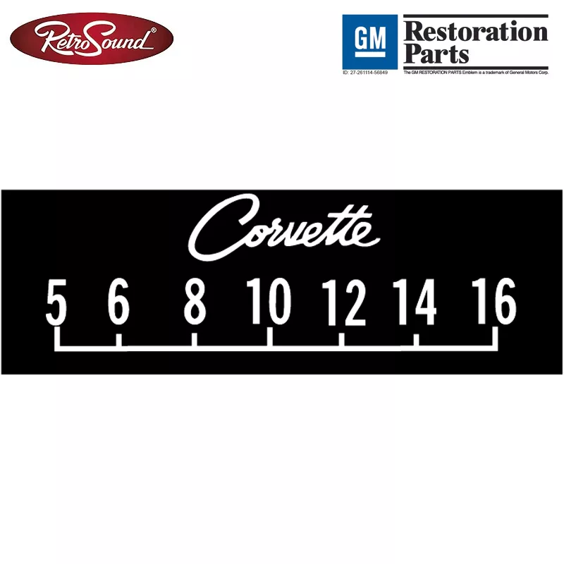 scp18 Retrosound SCP18 bedruckte Displayschutzfolie GM ''Corvette'', 3er Set