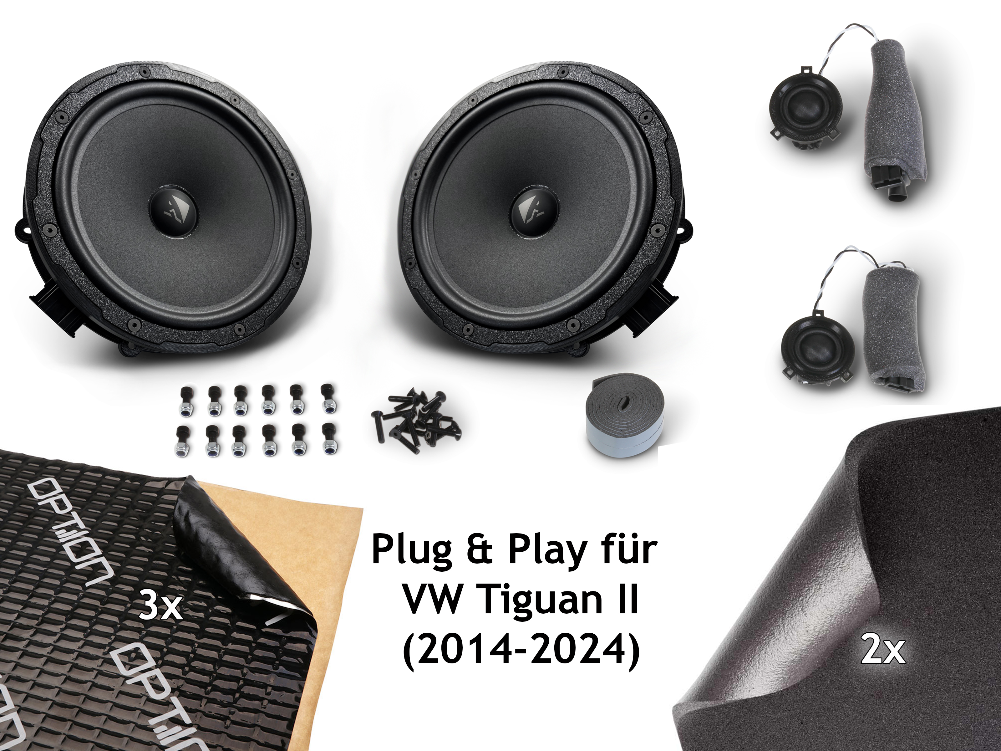 Helix Lautsprecher mit spezifischer Adaption für Tiguan II kaufen Austauschlautsprecher 200mm für VW Tiguan