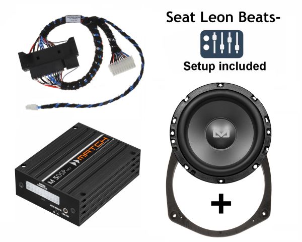 Seat Leon Cupra ST bis 2020 Soundupgrade mit Austauschsubwoofer für Fahrzeuge mit Beats Soundsystem