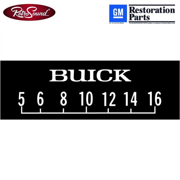 Retrosound bedruckte Displayschutzfolie SCP-26, "Buick" 3er Set