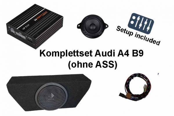 Audi A4 B9 mit Standard-Soundsystem | Soundupgrade-Set | MATCH UP7 DSP-Verstärker | Subwoofer