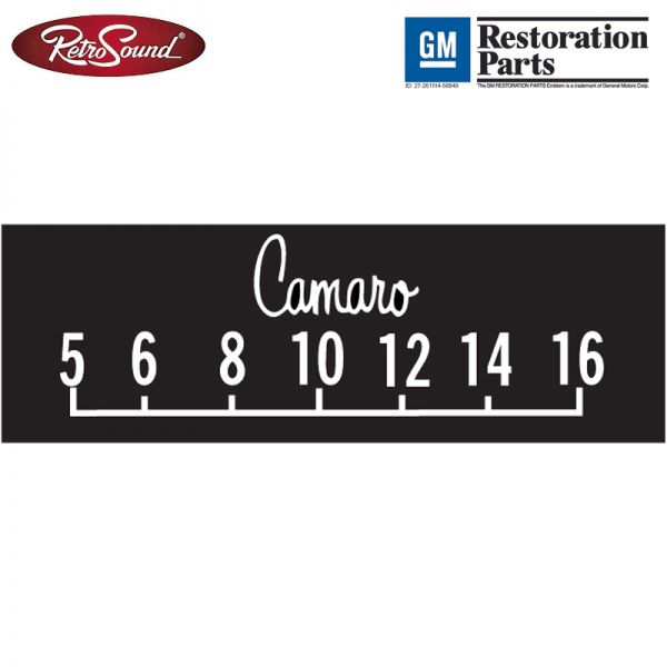 Retrosound bedruckte Displayschutzfolie SCP 19 GM "Camaro", 3er