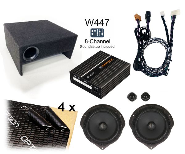Mercedes Benz V-Klasse/Vito 447 Premium Soundupgrade für Fahrzeuge ohne Werks-Soundsystem