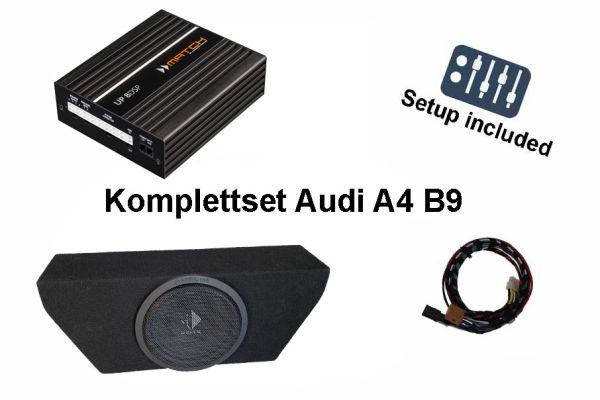 Audi A4 B9 mit Audi Soundsystem (ASS) | Soundupgrade-Set | MATCH UP8 DSP-Verstärker | Subwoofer