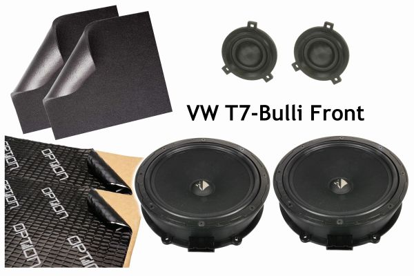 Volkswagen T7 | Lautsprecher Advanced Upgrade 2-Weg AKTIV | Ci3 W200 | NT25S | Dämmung