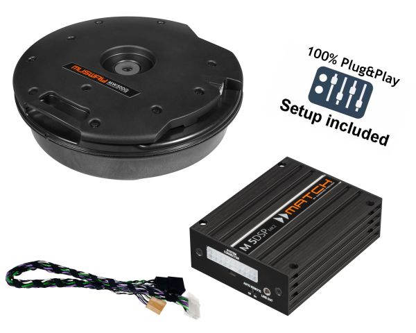 VW Golf 7 Variant Soundupgrade-Set | DSP-Verstärker, Plug&Play-Kabelsatz und Subwoofer
