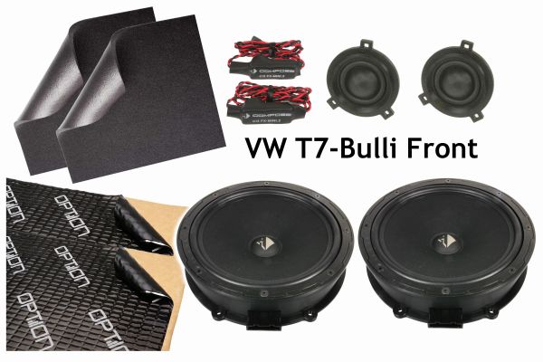 Volkswagen T7 | Lautsprecher Advanced Upgrade 2-Weg PASSIV | Ci3 W200 | NT25S | Dämmung