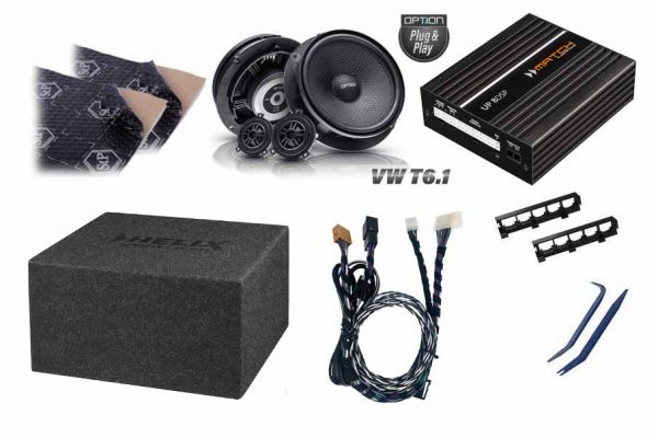 VW T6.1 Premium Soundupgrade | DSP-Verstärker | K8E²Sub | Lautsprecher Option V-165 | Premiumdämmung