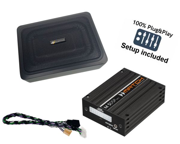 VW T-Roc Cabrio Soundupgrade-Set | DSP-Verstärker, Plug&Play-Kabelsatz und Subwoofer-Copy