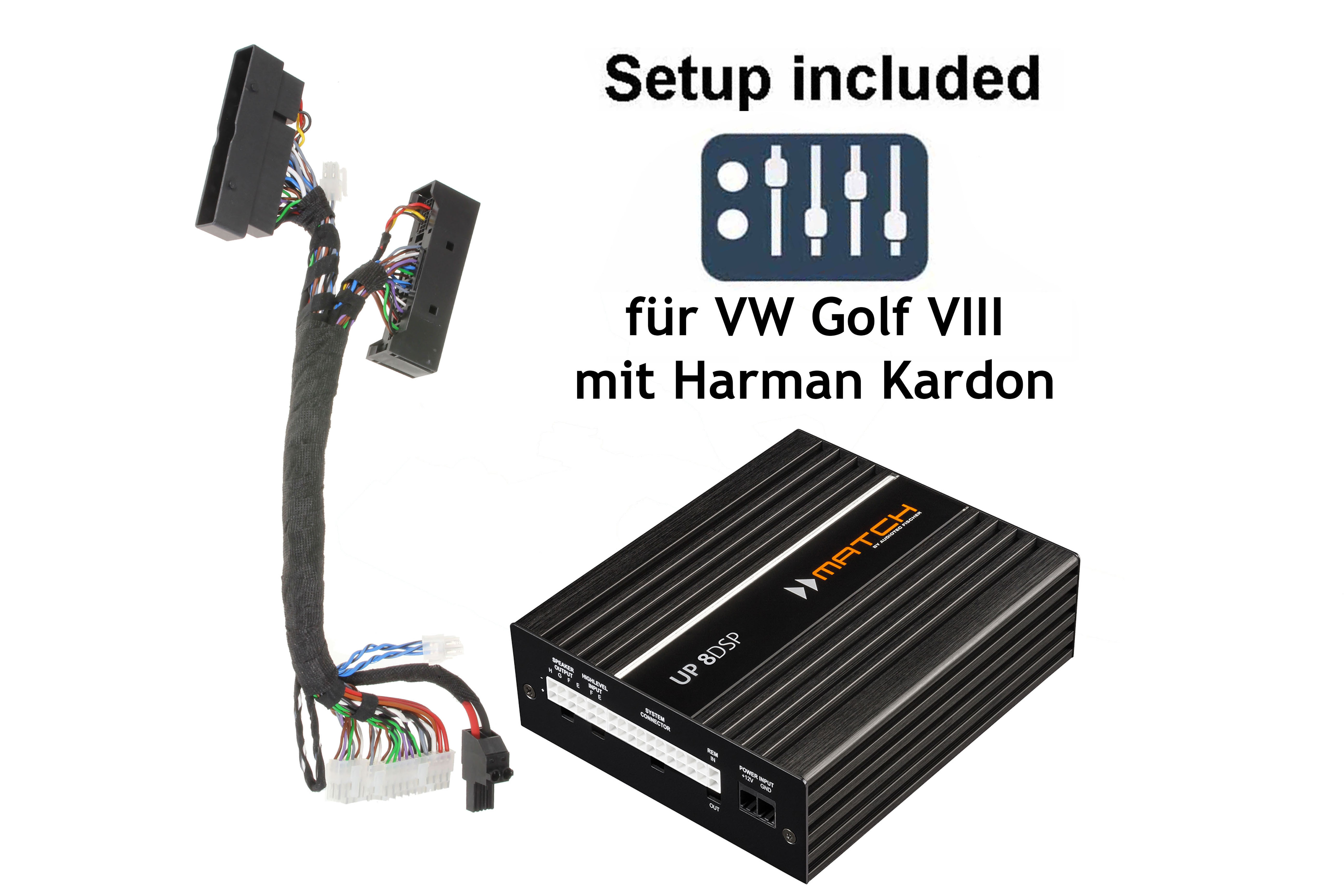 VW Golf 8 mit Harman Kardon, Soundupgrade-Set