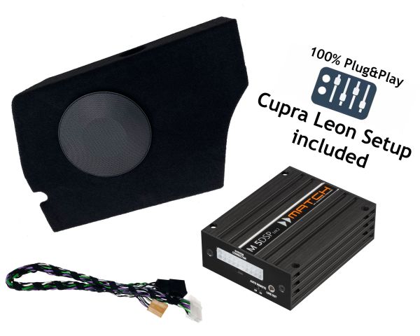 CUPRA/SEAT Leon ST IV Hybrid (KL) | DSP Soundupgrade für Standard-Soundsystem | Sub im Seitenteil