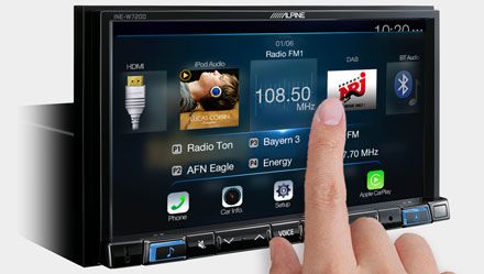 Alpine INE-W 720DC 7" Navigationssystem mit Apple Carplay und Android