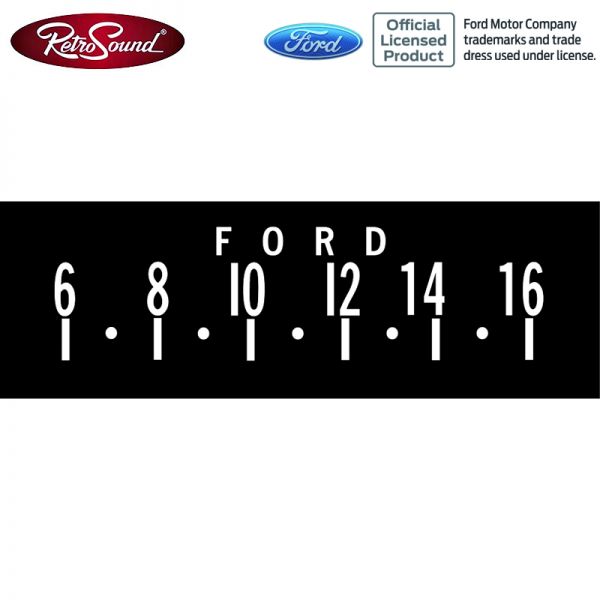 Retrosound bedruckte Displayschutzfolie SCP-07 "Ford" 3er Set